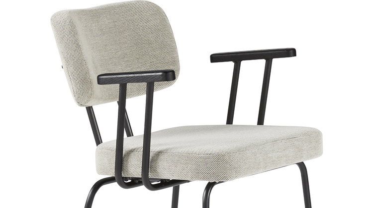 Eijerkamp Collectie Tom Onderstel Zwart Armstoel