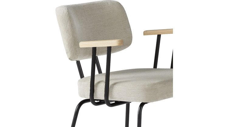 Eijerkamp Collectie Tom Onderstel Zwart Armstoel