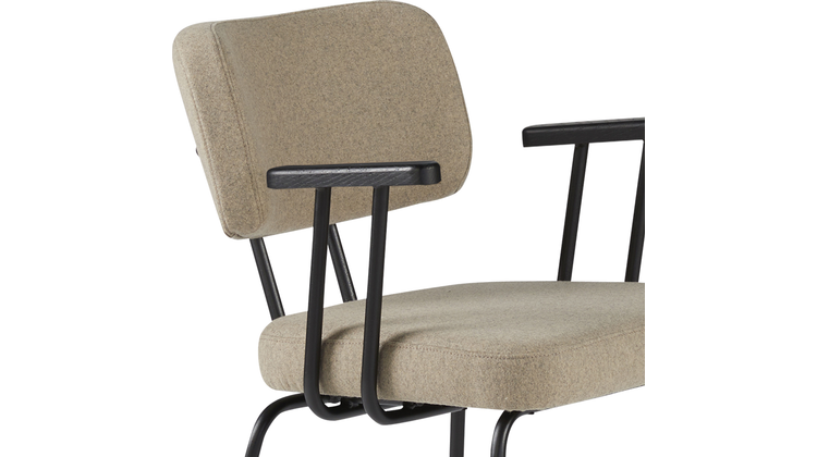 Eijerkamp Collectie Tom Onderstel Zwart Armstoel