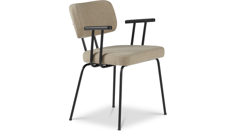 Eijerkamp Collectie Tom Onderstel Zwart Armstoel