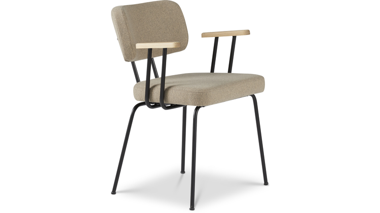 Eijerkamp Collectie Tom Onderstel Zwart Armstoel