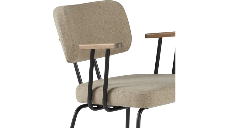 Eijerkamp Collectie Tom Onderstel Zwart Armstoel