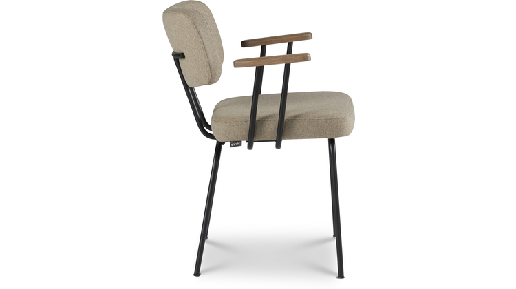 Eijerkamp Collectie Tom Onderstel Zwart Armstoel