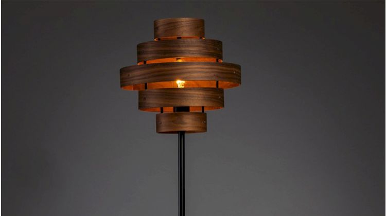 Eijerkamp Collectie Walnut Vloerlamp