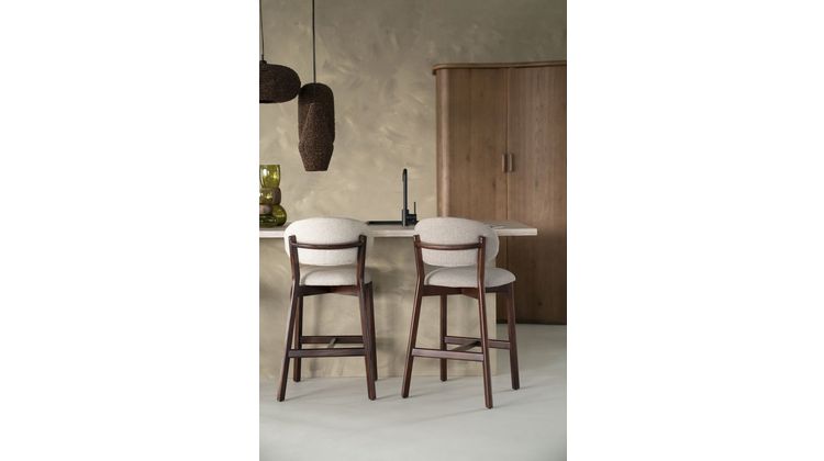 Eleonora Mikky Taupe Barkruk