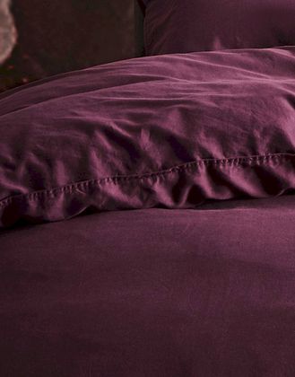 Essenza Minte Burgundy Dekbedovertrek