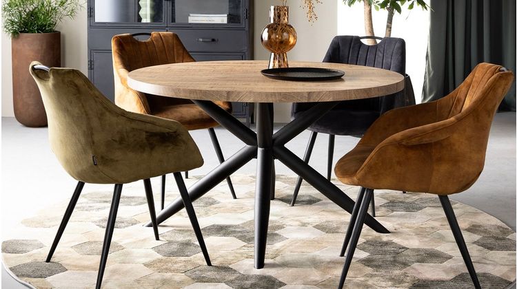 Feelings Wonen Brandy Eettafel