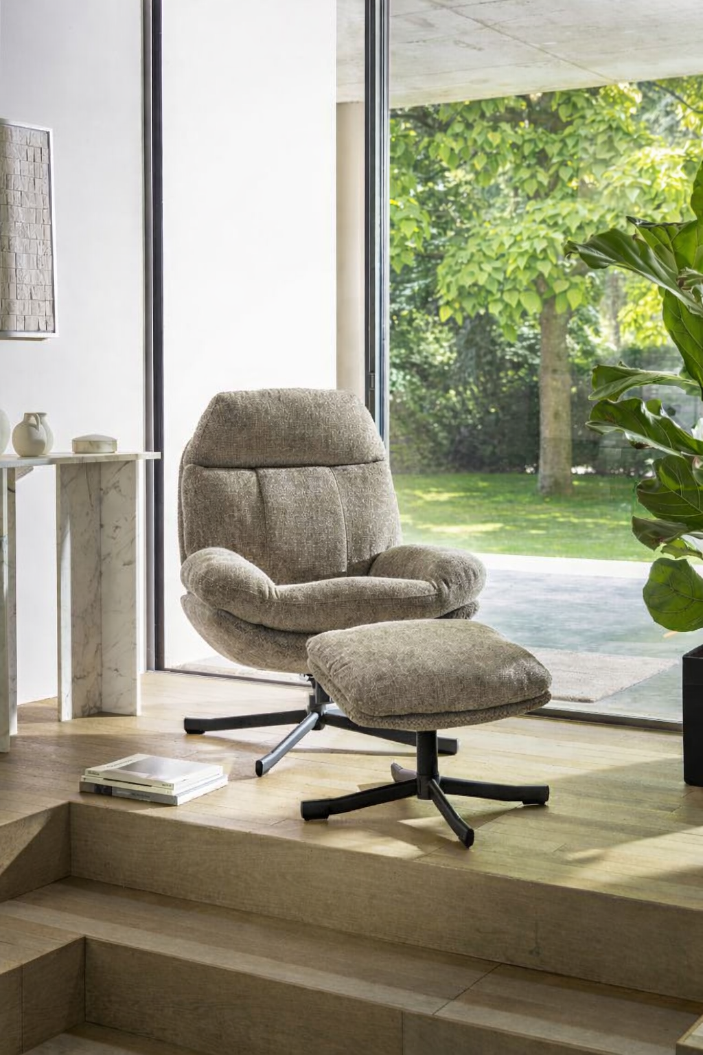 Feelings Wonen Lenn Relaxfauteuil + Hocker