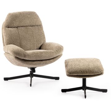 Feelings Wonen Lenn Relaxfauteuil + Hocker