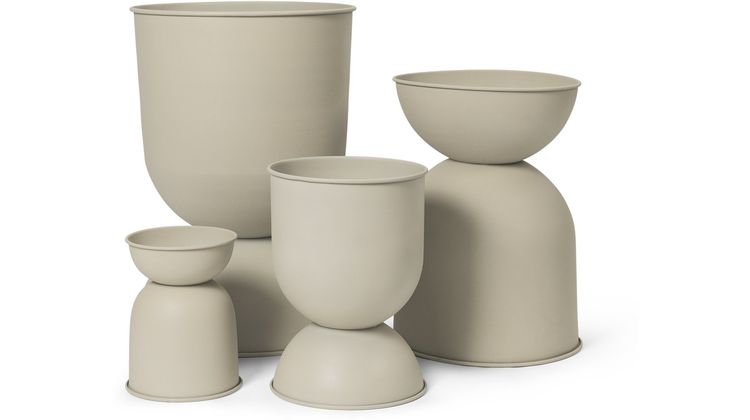Ferm Living Hourglass Creme Vaas