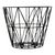 Ferm Living Wire Small Basket Black