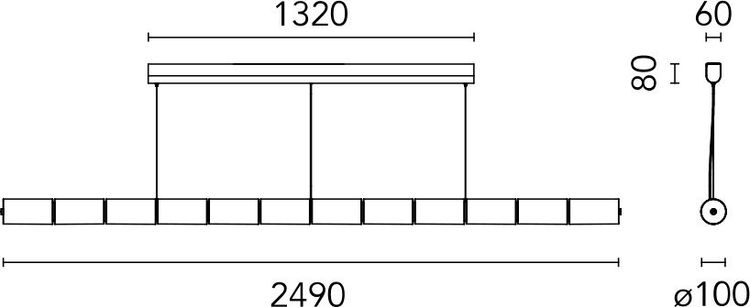 Flos Luce Orizzontale Hanglamp