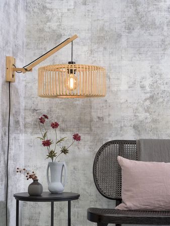 Good&Mojo Bromo Bamboo Natural Wandlamp