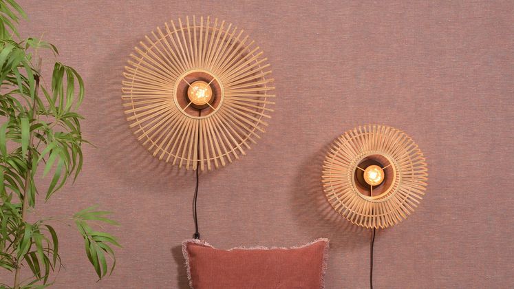 Good&Mojo Bromo Bamboo Wandlamp