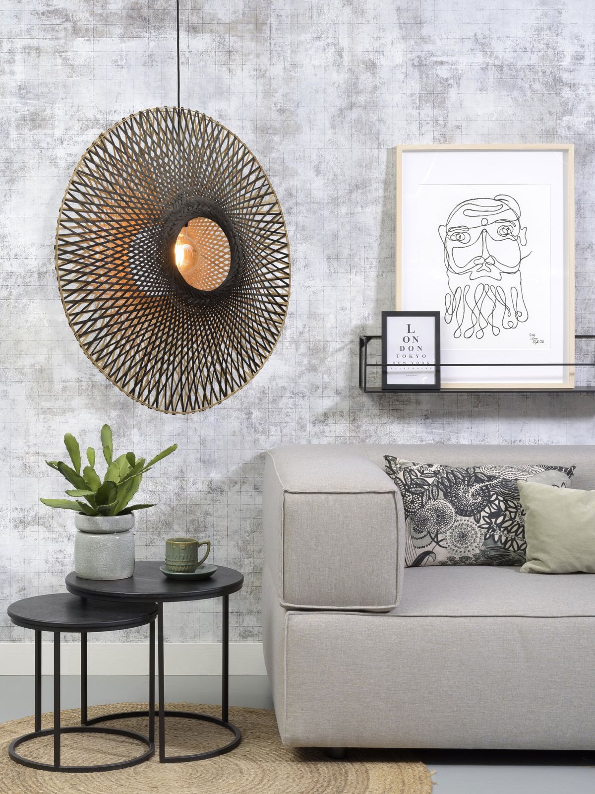 Good&Mojo Kalimantan Bamboo Hanglamp