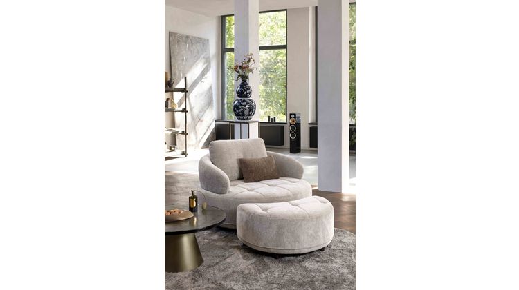 Henders en Hazel Borgia Draaifauteuil