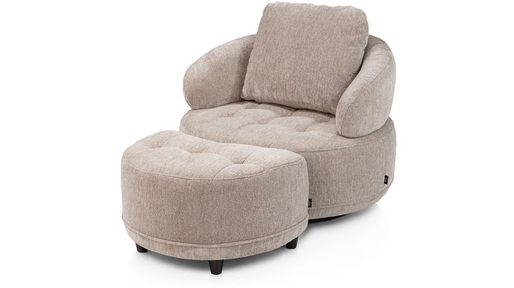 Henders en Hazel Borgia Draaifauteuil