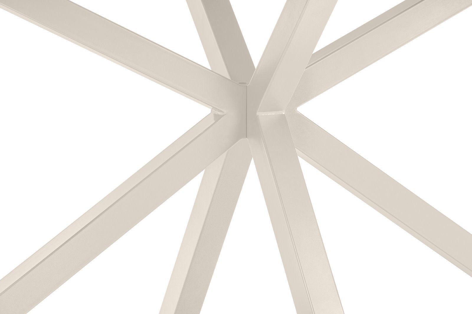 Henders en Hazel Caletta Beige Centrale Kruispoot Eettafel