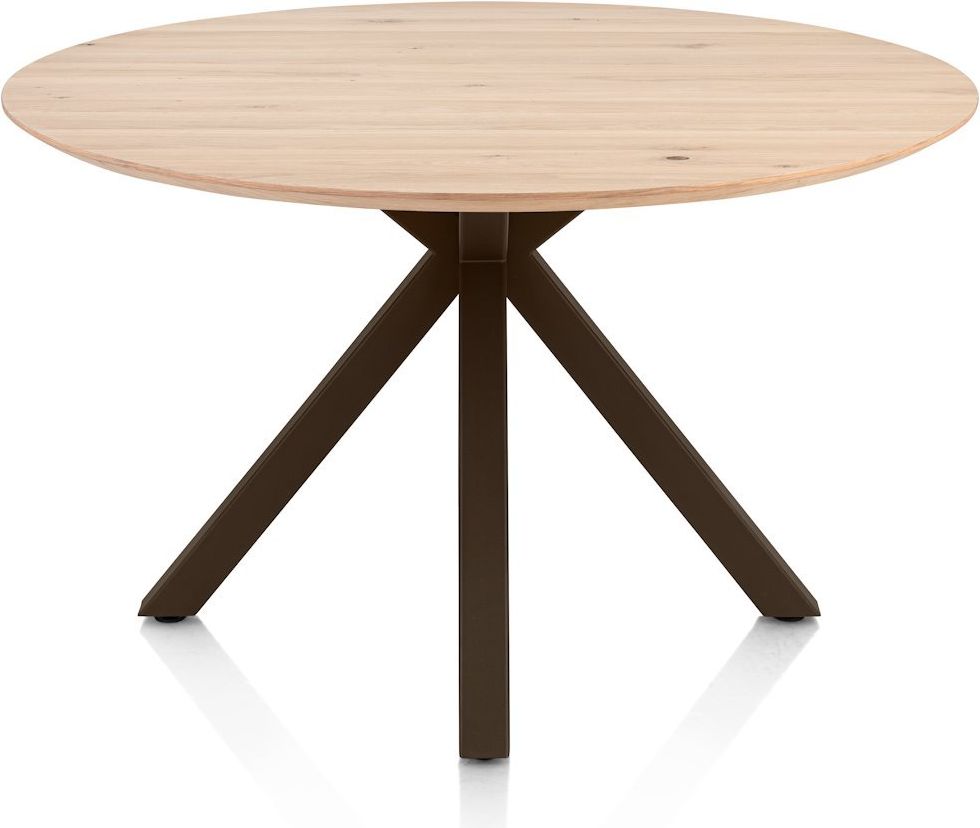 Henders en Hazel Caletta Steelbrown Centrale Kruispoot Eettafel