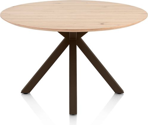 Henders en Hazel Caletta Steelbrown Centrale Kruispoot Eettafel
