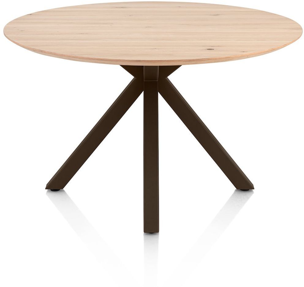 Henders en Hazel Caletta Steelbrown Centrale Kruispoot Eettafel