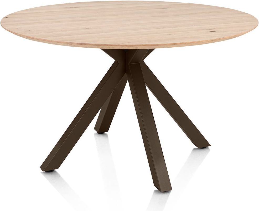 Henders en Hazel Caletta Steelbrown Centrale Kruispoot Eettafel