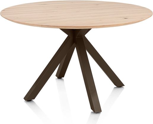 Henders en Hazel Caletta Steelbrown Centrale Kruispoot Eettafel