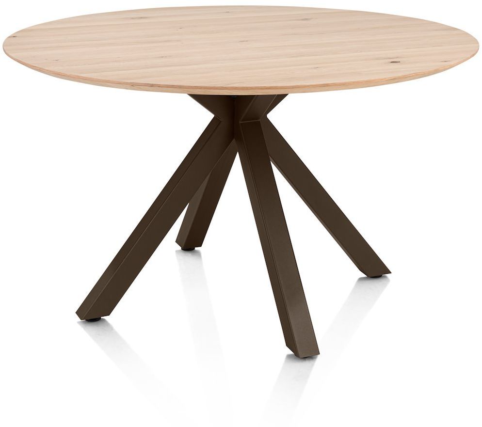 Henders en Hazel Caletta Steelbrown Centrale Kruispoot Eettafel