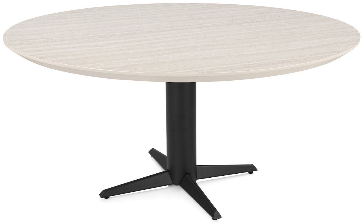 Henders en Hazel Caletta Zwarte Centrale Teenpoot Eettafel
