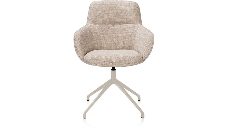 Henders en Hazel Mateo Creme Poten Armstoel