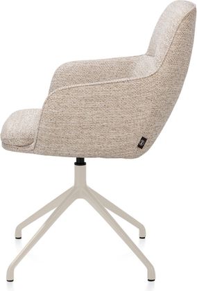 Henders en Hazel Mateo Creme Poten Armstoel