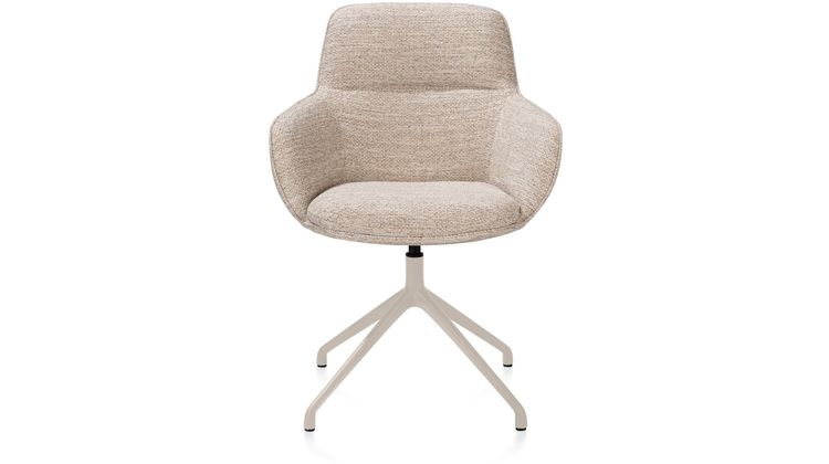 Henders en Hazel Mateo Creme Poten Armstoel