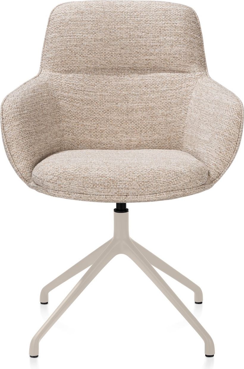 Henders en Hazel Mateo Creme Poten Armstoel