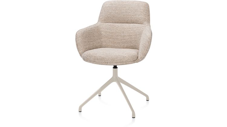 Henders en Hazel Mateo Creme Poten Armstoel