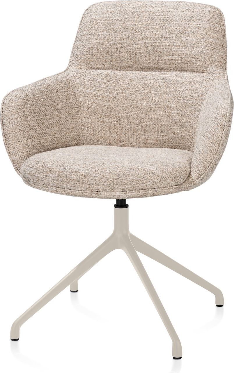 Henders en Hazel Mateo Creme Poten Armstoel