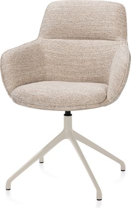 Henders en Hazel Mateo Creme Poten Armstoel