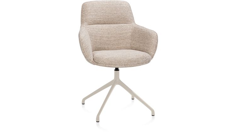 Henders en Hazel Mateo Creme Poten Armstoel