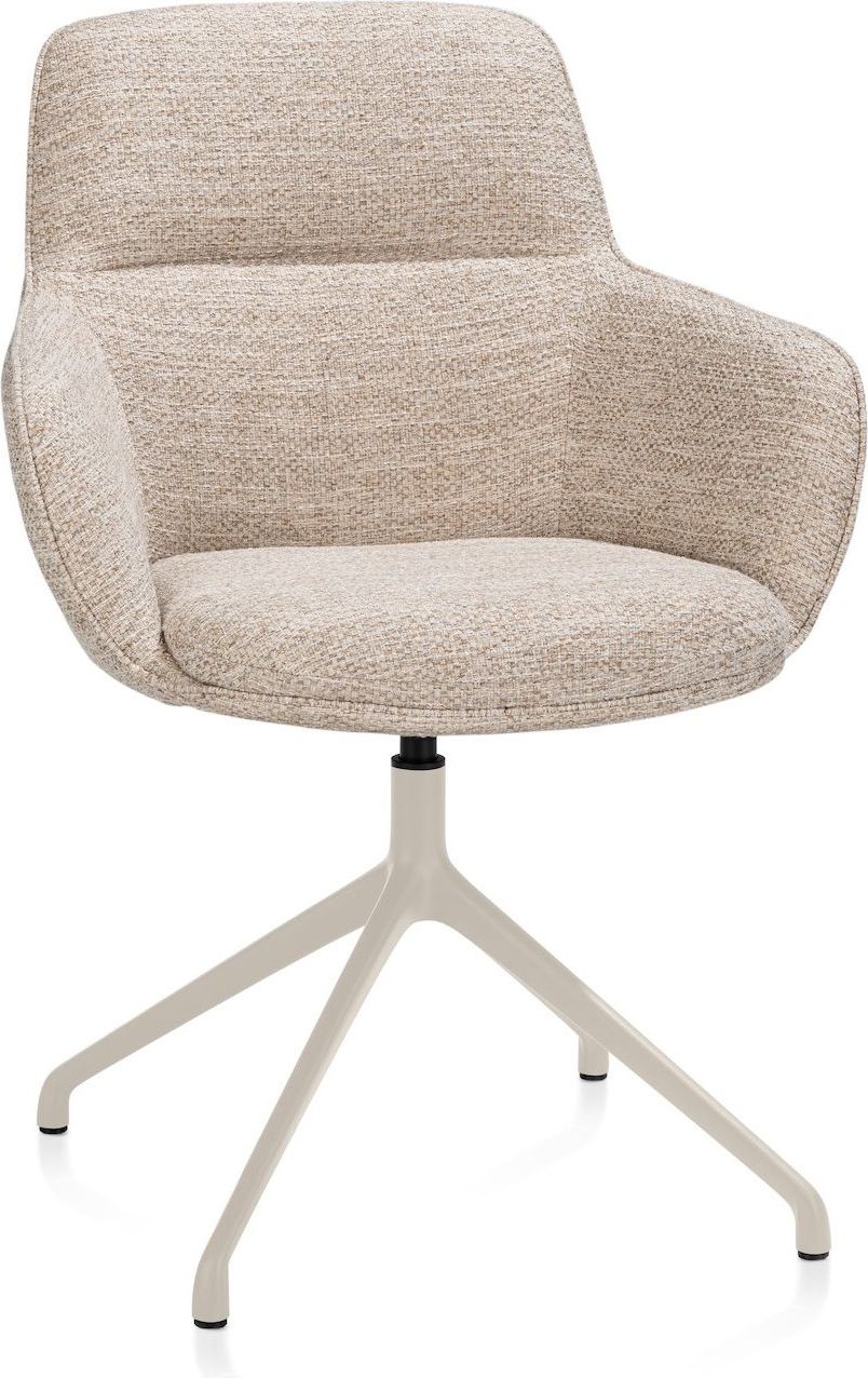 Henders en Hazel Mateo Creme Poten Armstoel
