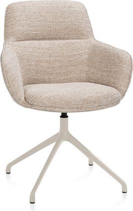 Henders en Hazel Mateo Creme Poten Armstoel
