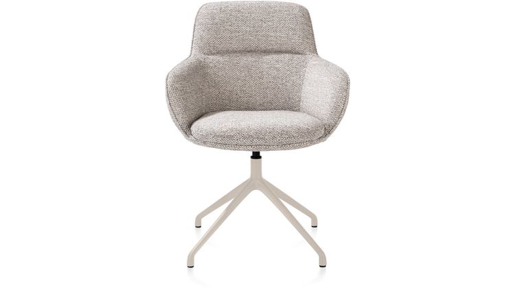 Henders en Hazel Mateo Creme Poten Armstoel