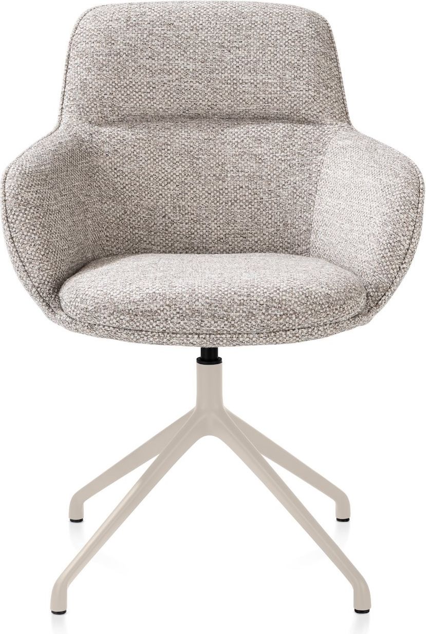 Henders en Hazel Mateo Creme Poten Armstoel