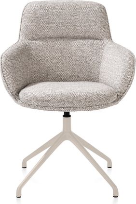 Henders en Hazel Mateo Creme Poten Armstoel