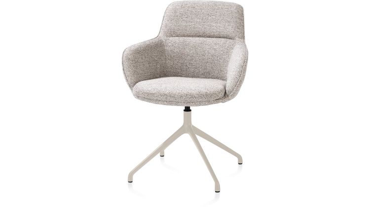 Henders en Hazel Mateo Creme Poten Armstoel