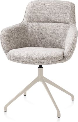 Henders en Hazel Mateo Creme Poten Armstoel