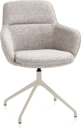 Henders en Hazel Mateo Creme Poten Armstoel