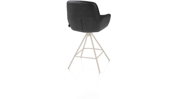 Henders en Hazel Mateo Creme Poten Barstoel