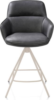 Henders en Hazel Mateo Creme Poten Barstoel