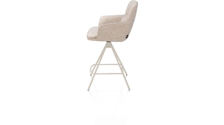 Henders en Hazel Mateo Creme Poten Barstoel