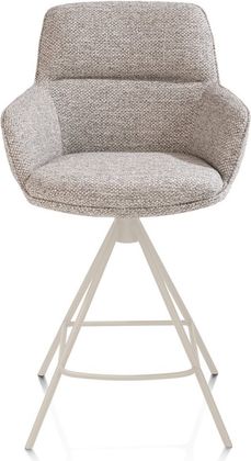 Henders en Hazel Mateo Creme Poten Barstoel