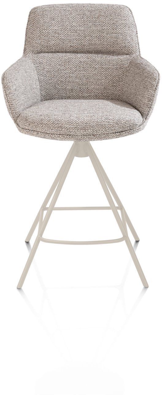 Henders en Hazel Mateo Creme Poten Barstoel